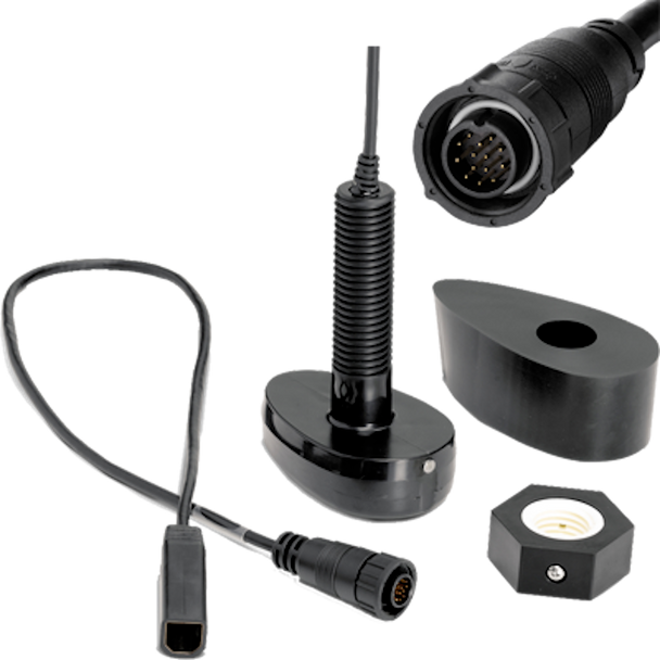 Humminbird XPTH-14-HW-T Dual Spectrum CHIRP Plastic Thru-Hull Transduce 710289-1