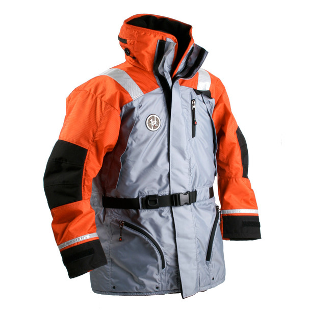 First Watch AC-1100 Flotation Coat - Orange/Grey - X-Large AC-1100-OG-XL