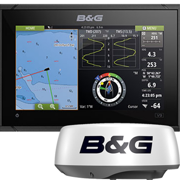 B&G Vulcan 9 Radar Bundle w/HALO20 Radar 000-15620-001