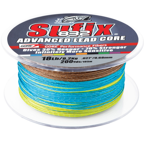 Sufix 832 Advanced Lead Core - 18lb - 10-Color Metered - 200 yds 658-218MC