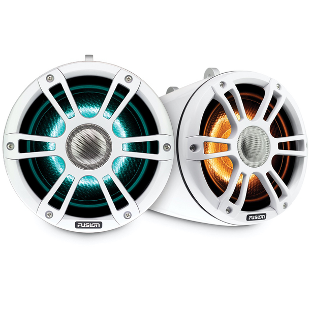 Fusion Sg-flt652spw 6.5"" Tower Speaker White With Crgbw Lighting 010-02438-01