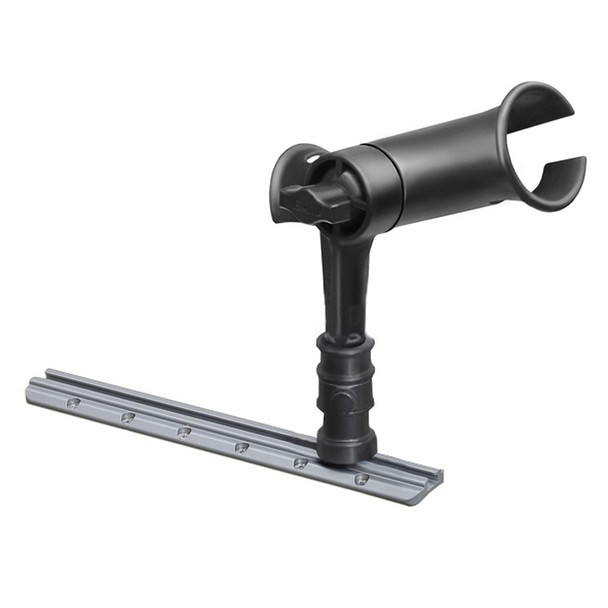 RAM Mount RAM Tube Jr. Rod Holder w/ 4" Post & Adapt-A-Post Track Mount RAP-390-SAAPU