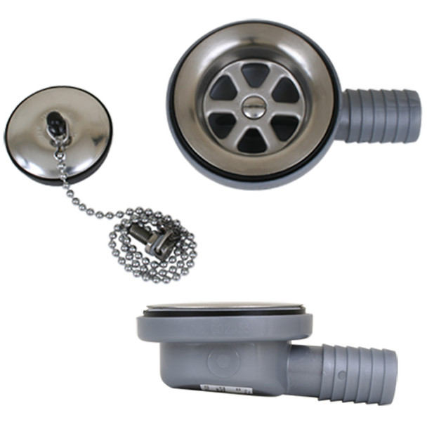 Scandvik Low Profile Drain Stopper - 1" Outlet 10306P
