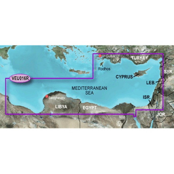 Garmin BlueChart g3 Vision HD - VEU016R - Mediterranean Southeast - m 010-C0774-00