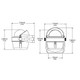 Ritchie B-51W Explorer Compass - Bracket Mount - White B-51W