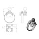 RAM Mount Strap Mount w/Long Arm & Round Base RAM-B-108-C