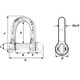 Wichard Self-Locking D Shackle - Diameter 5mm - 3/16" 01202