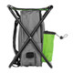 Camco Camping Stool Backpack Cooler - Green 51909