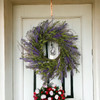 24" Mixed Artificial Lavender Flower Wreath for Front Door
