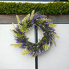 24" Artificial Lavender Flower Wreath for Front Door