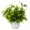 14 inches Artificial Mixed Greenery Foliage Plant in White Ceramic Pot 14 inches Artificial Mixed Greenery Foliage Plant in White Ceramic Pot