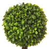12 inch Artificial Boxwood Single Ball Round Topiary in Pot