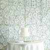 12 Pack 33 Sq ft. UV Protected 3D Silk Rose & Hydrangea Flower Wall Mat Panel( White)