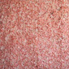12 Pack 33 Sq ft. UV Protected 3D Silk Hydrangea Flower Wall Mat Panel( Peach)