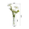 Artificial Daisy Flower Arrangement in Glass Vase(White)