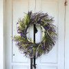 22" Artificial Lavender Flower Wreath