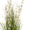 36" Mixed Artificial Grass and Orchid Flowers in Black Nursery Pot (White) 36" Mixed Artificial Grass and Orchid Flowers in Black Nursery Pot (White)