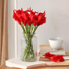 20pcs Artificial Real Touch Calla Lily Flower Arrangement (Red)