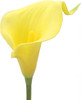 20pcs Artificial Real Touch Calla Lily Flower Arrangement (Yellow)