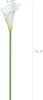 20pcs Artificial Real Touch Calla Lily Flower Arrangement(White Green)