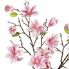Real Touch Magnolia Flower Arrangement in Glass Vase with Faux Water (Pink) Real Touch Magnolia Flower Arrangement in Glass Vase with Faux Water (Pink)