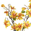 Real Touch Magnolia Flower Arrangement in Glass Vase with Faux Water (Yellow) Real Touch Magnolia Flower Arrangement in Glass Vase with Faux Water (Yellow)