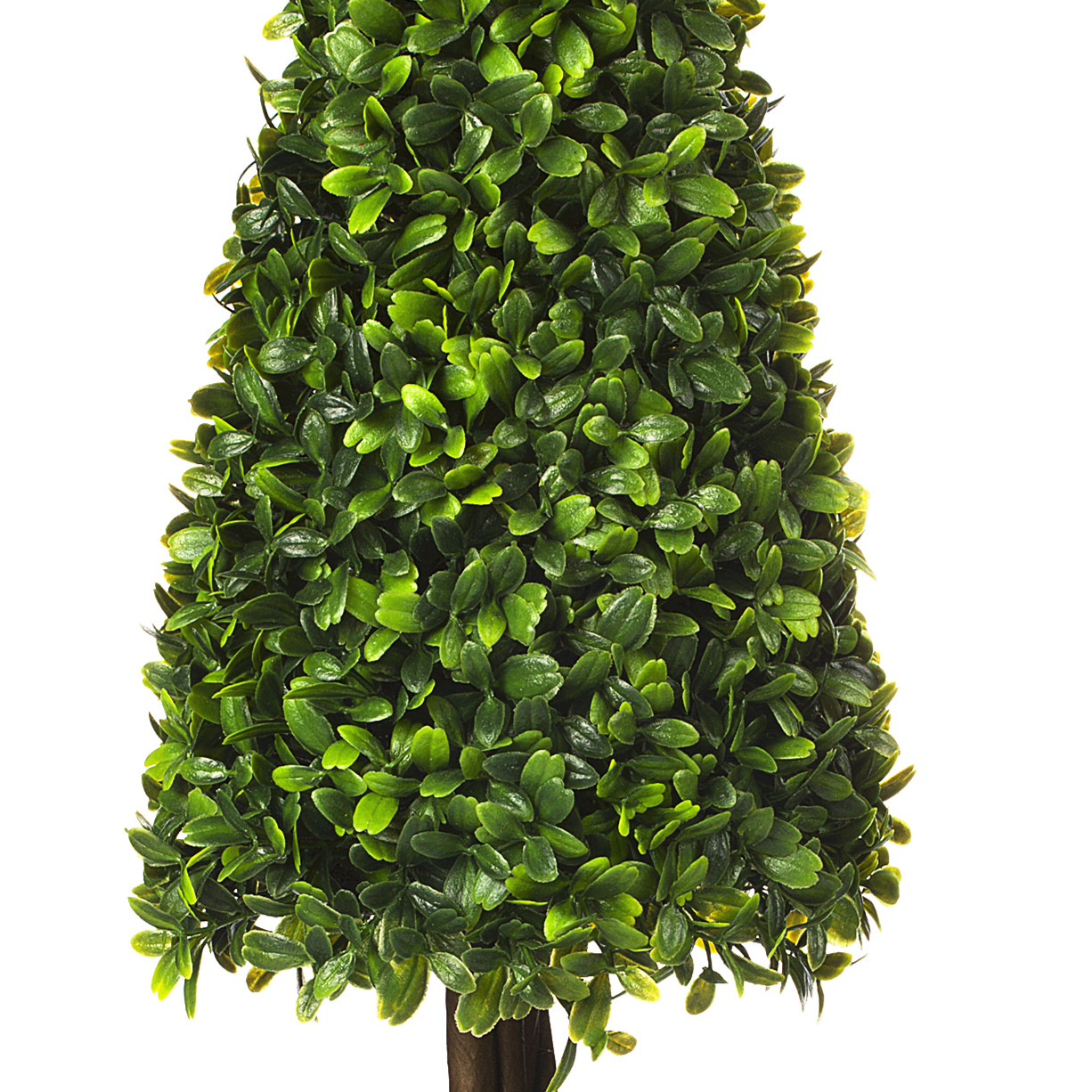 16 inch Artificial Boxwood Mini Square Topiary in Pot