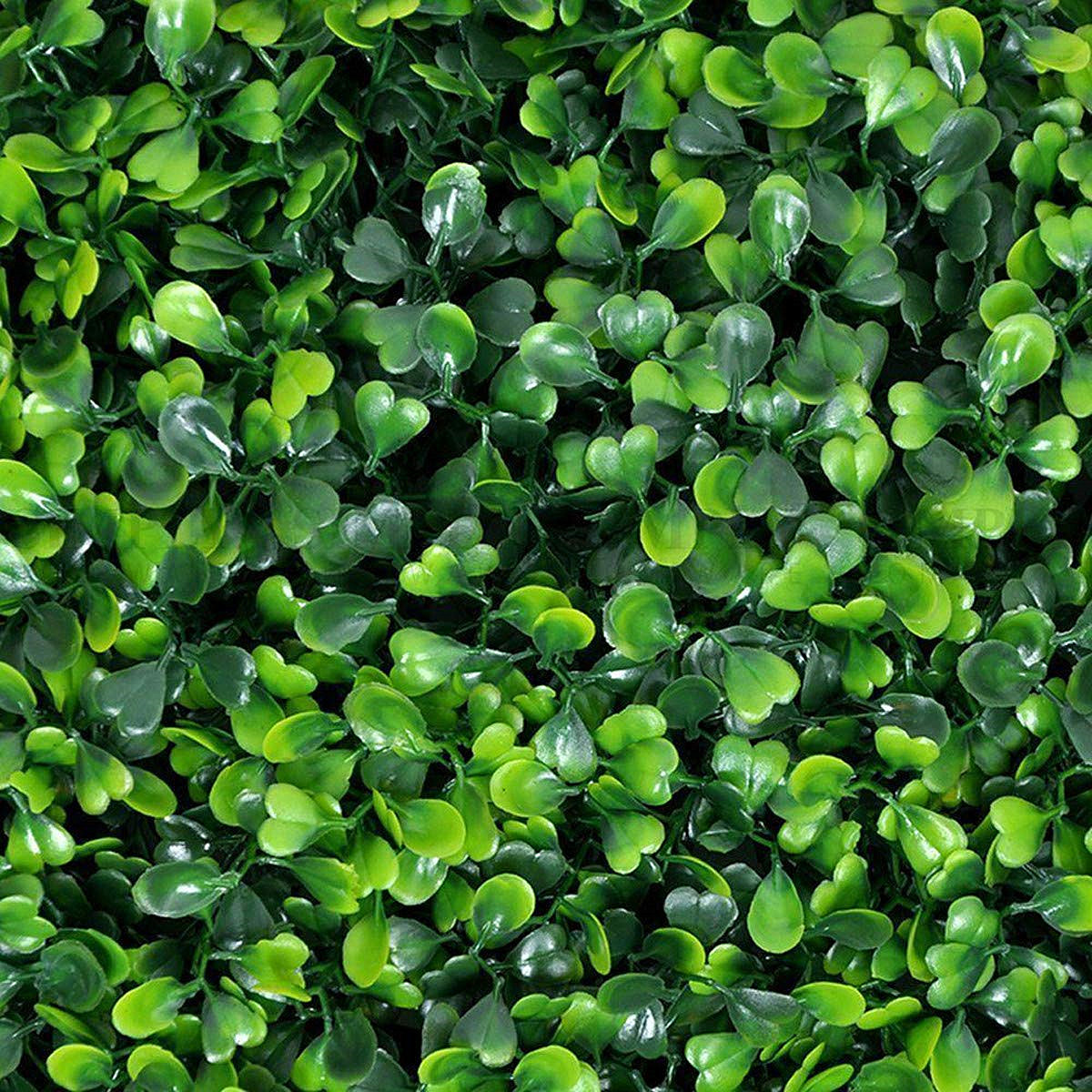 12 Panels 33 Sq ft. Artificial Boxwood Hedge Faux Foliage Greenery Wall Backdrop Decoration for Party Wedding Indoor & Outdoor Garden