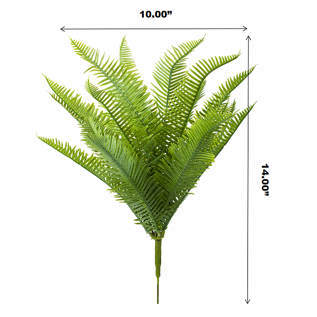 Faux Fern  Bush Set of 2