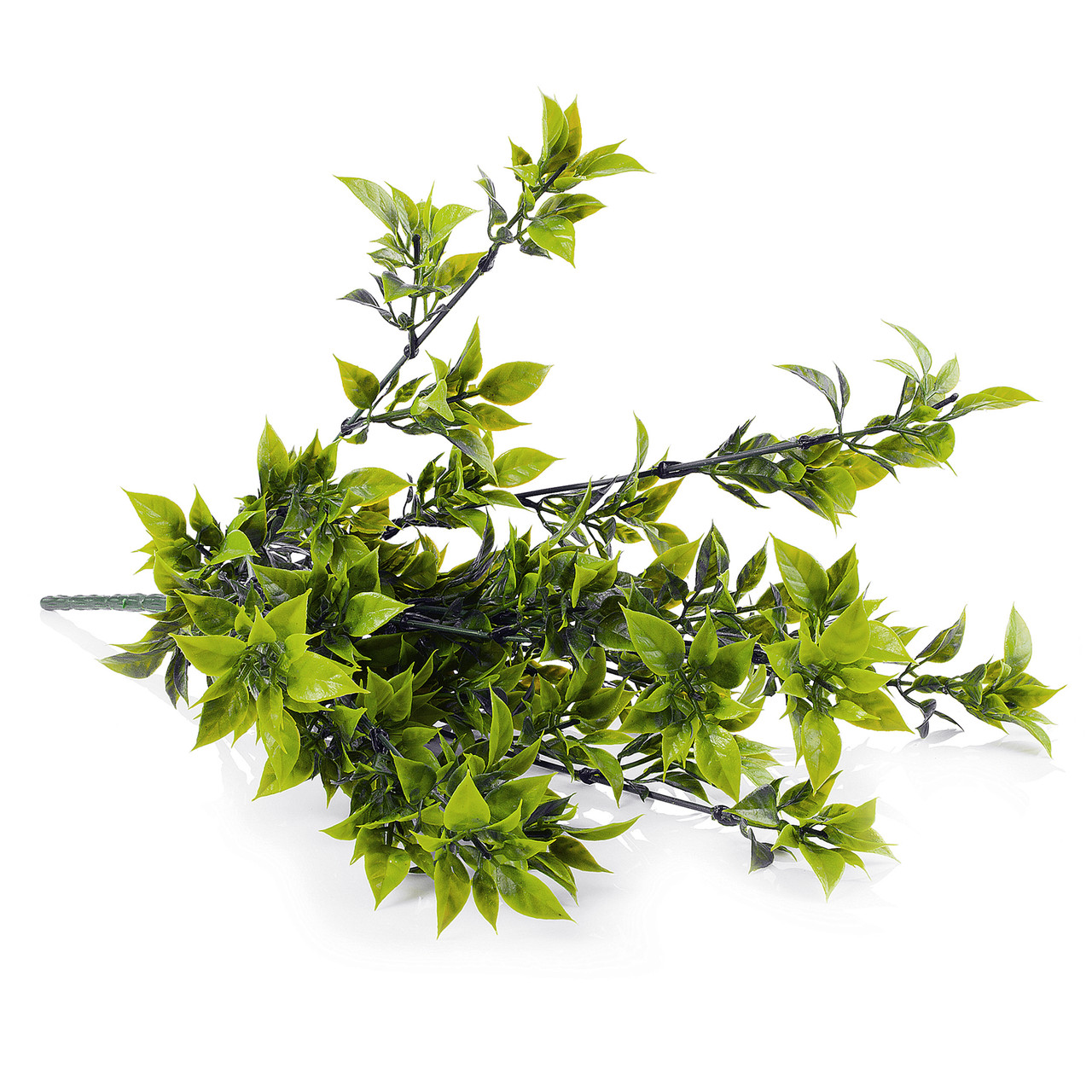 Faux Green Leaves Bush Pack of 2