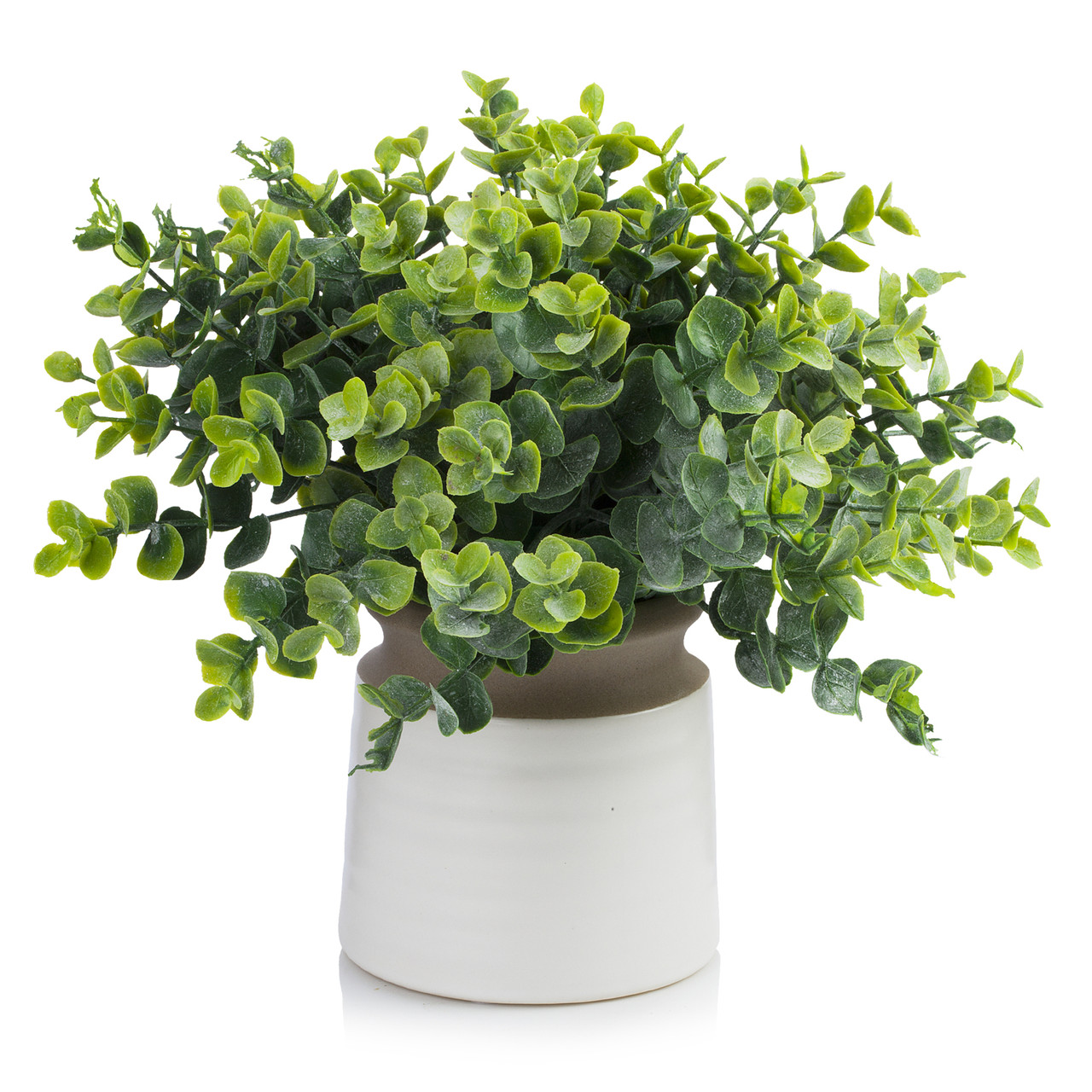 11 inch Artificial Eucalyptus Grass Topiary in Pot