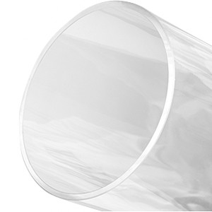 5" W Clear Glass Cylinder Vase