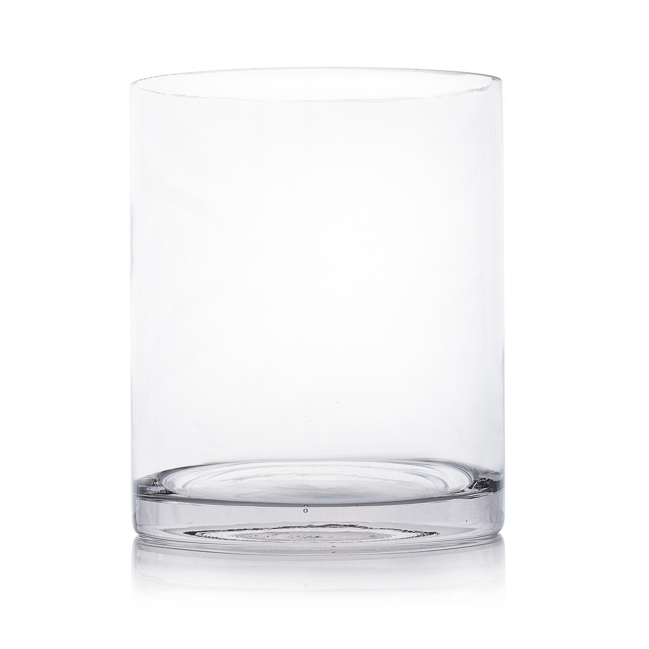5" W Clear Glass Cylinder Vase