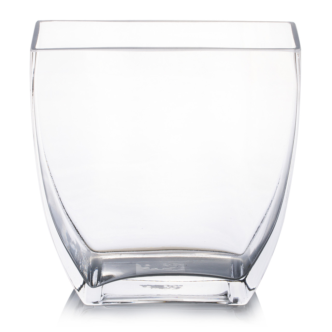 Unique Tapered Rectangle Vase H 7.0" W 2.5"L7.0"