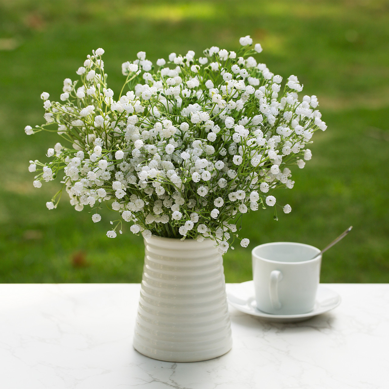12 Pcs Artificial Baby Breath Flowers Gypsophila Bouquets for Wedding  Bouquets Party Home Garden Decoration