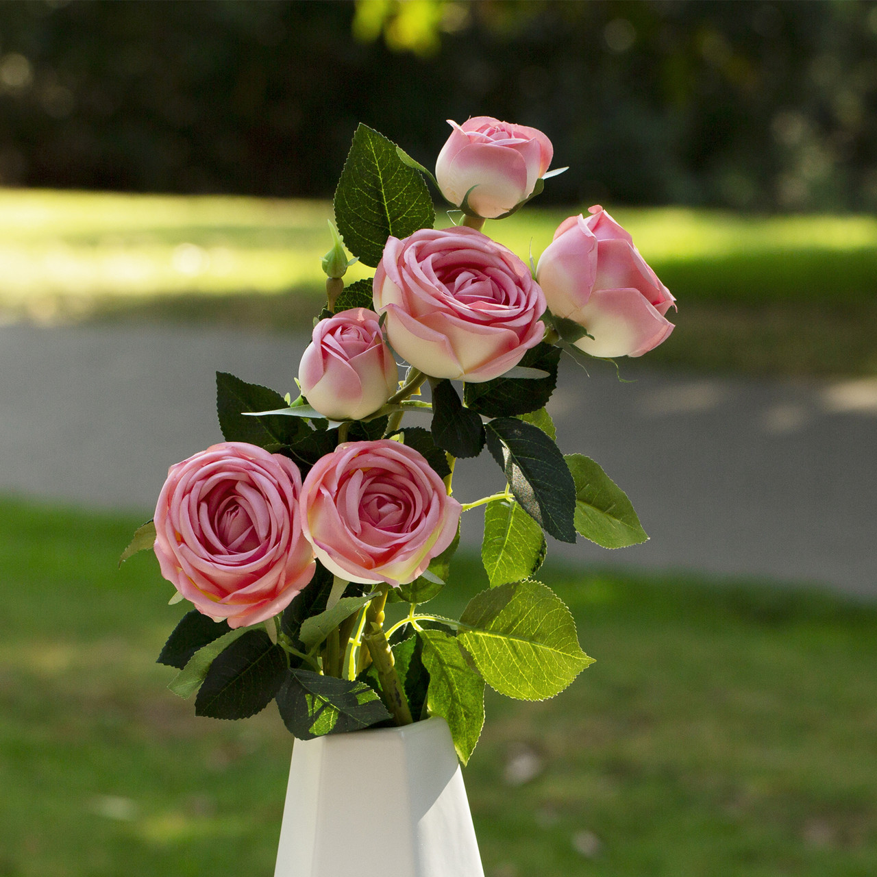 28" Rose Flower Stem (Dark Pink)