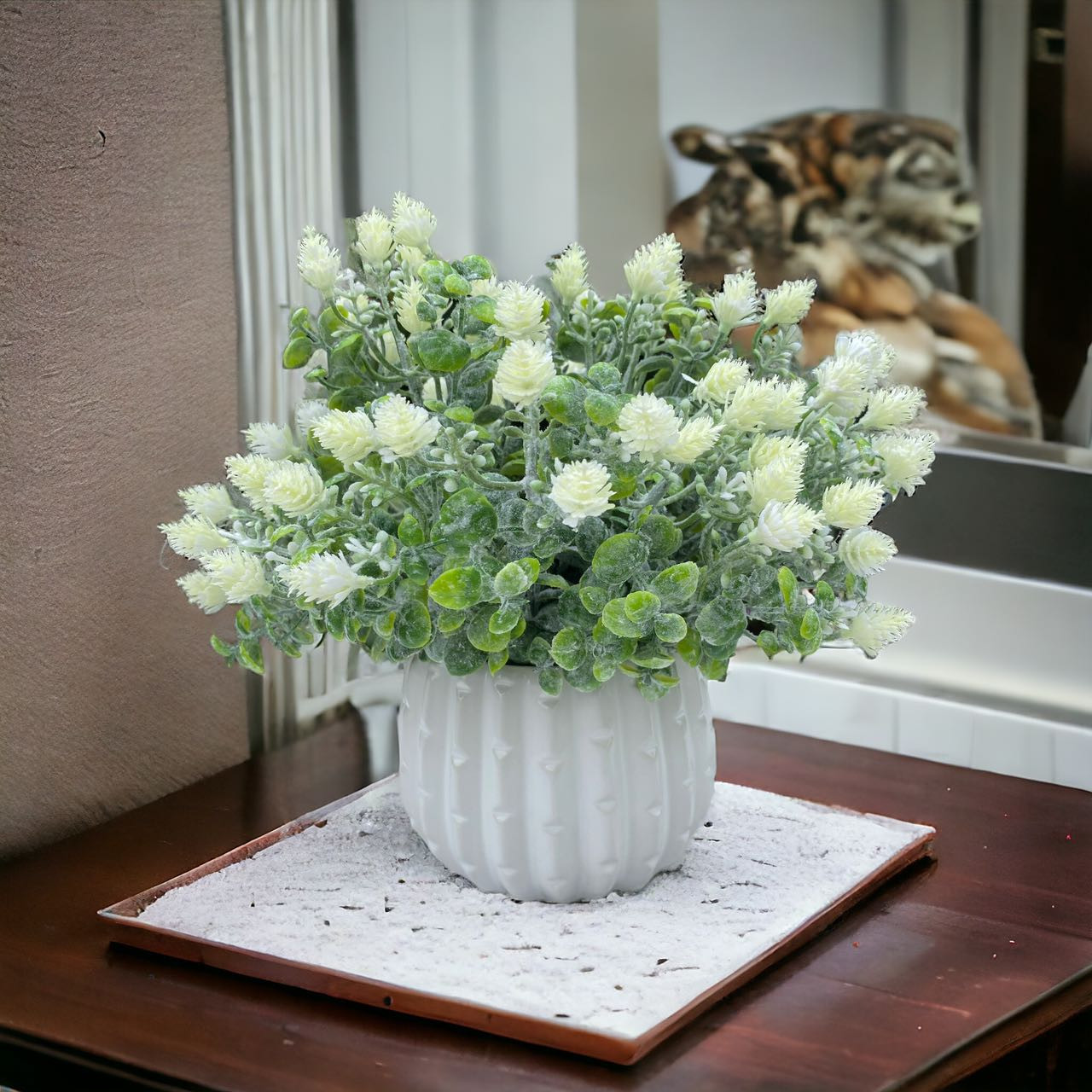 11" Mixed Artificial Mini Baby's Breath Flower in Pot