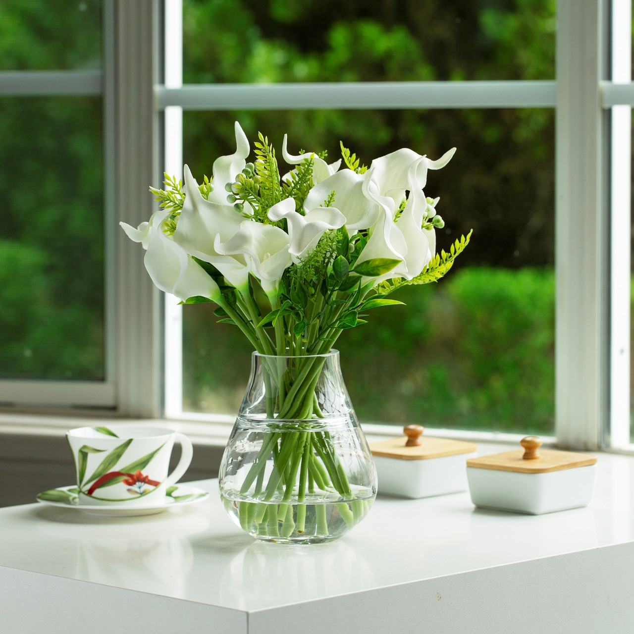 6.0"H 5.0"W Unique Glass Vase