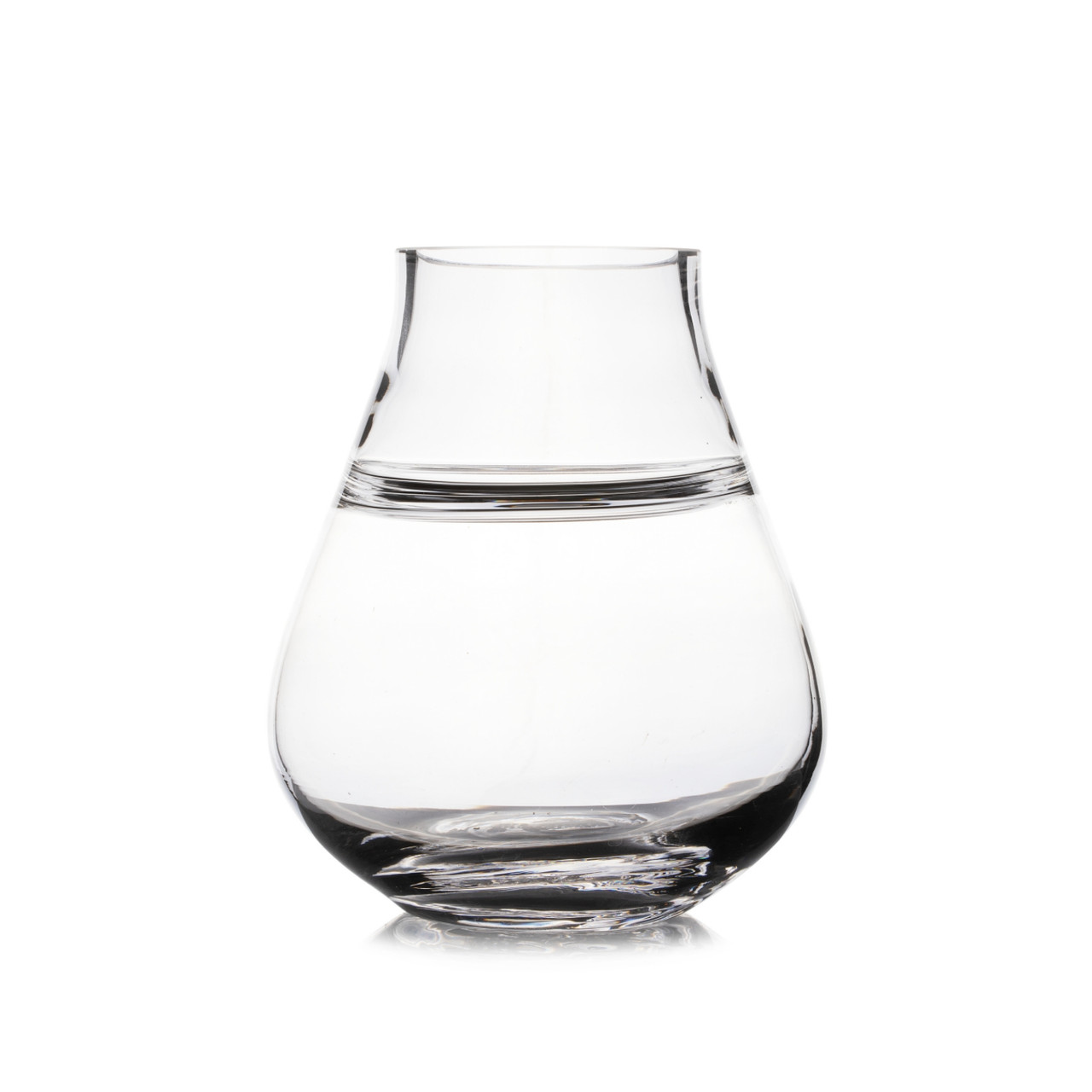 6.0"H 5.0"W Unique Glass Vase