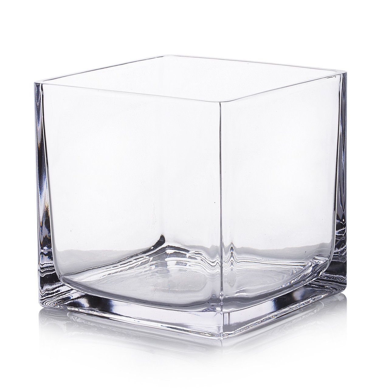 5.0" Clear Cube Glass Vase
