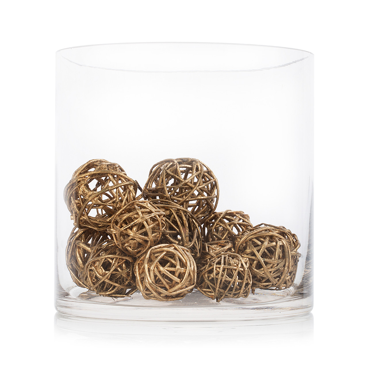 6" W Clear Glass Cylinder Vase