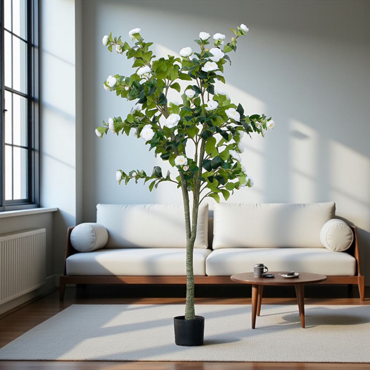 Artificial Rose Flower Tree in Pot