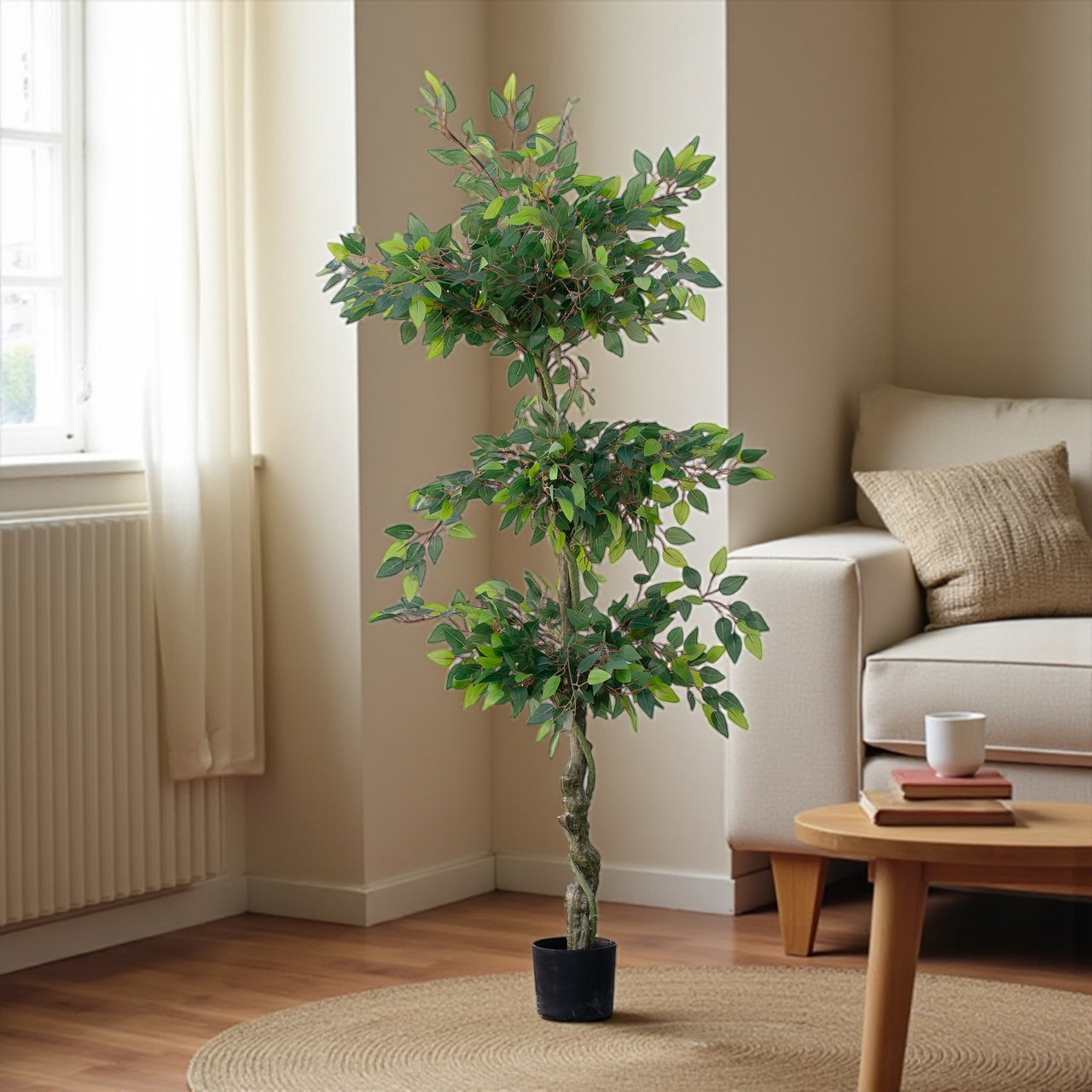 Artificial Ficus Tree in Pot