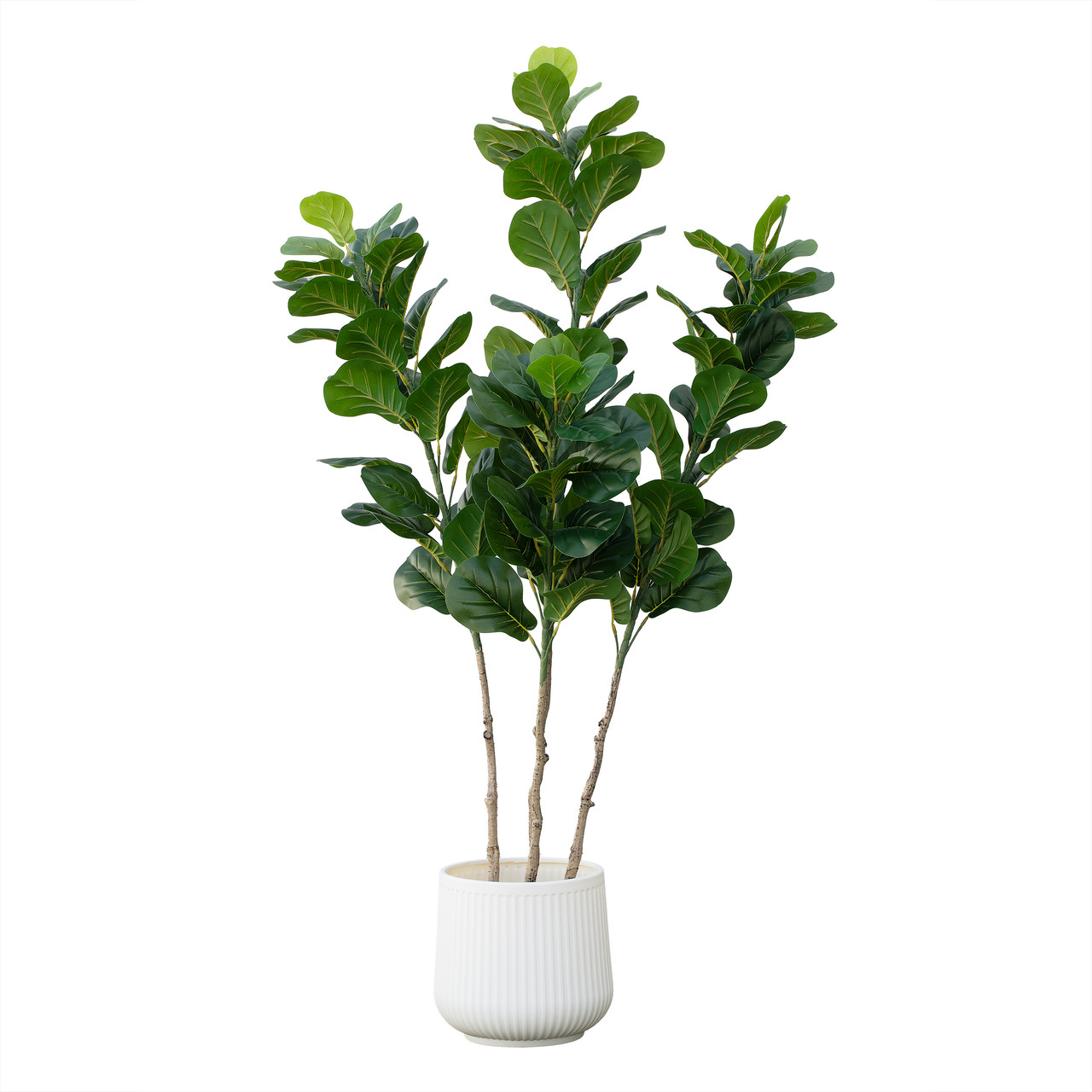 5 ft Artificial Fiddle Leaf Fig Tree in Nursery Pot