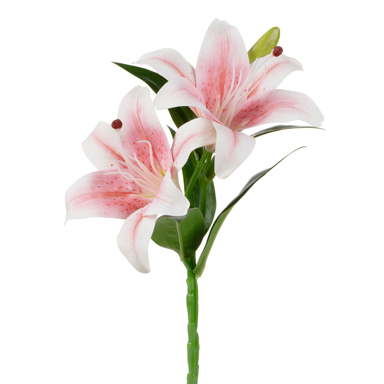 12" Artificial Real Touch Tiger Lily Flower Stem