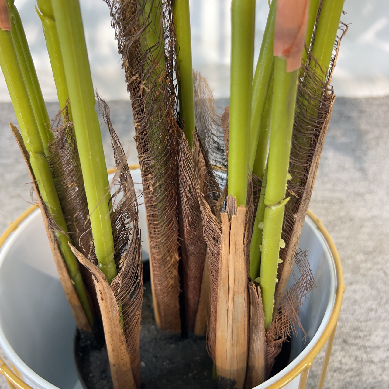Artificial Bamboo Palm Tree in Nursery Pot (New)