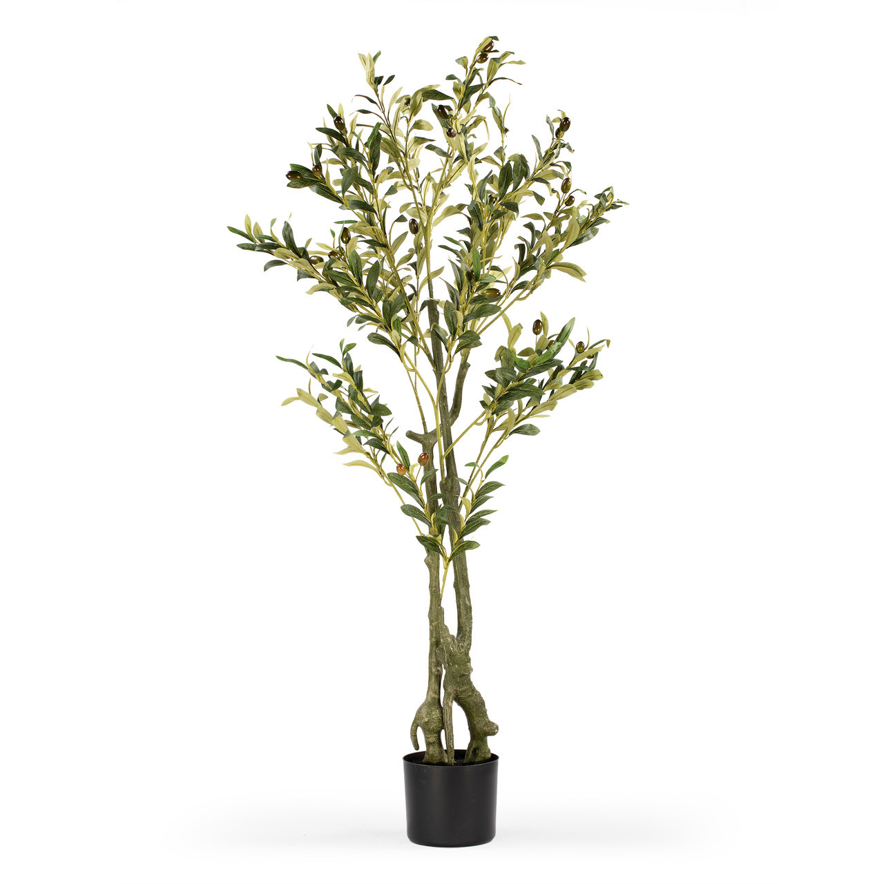 Faux Olive Tree with Branches and Fruits in Pot (New)