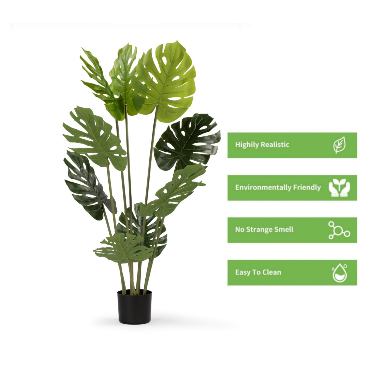Artificial Monstera Tree in Nursery Pot (New)
