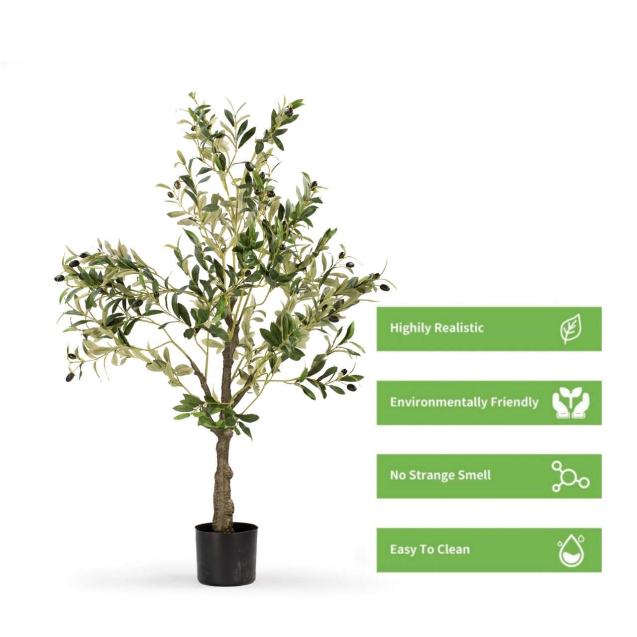 Faux Olive Tree with Fruits in Pot (New)