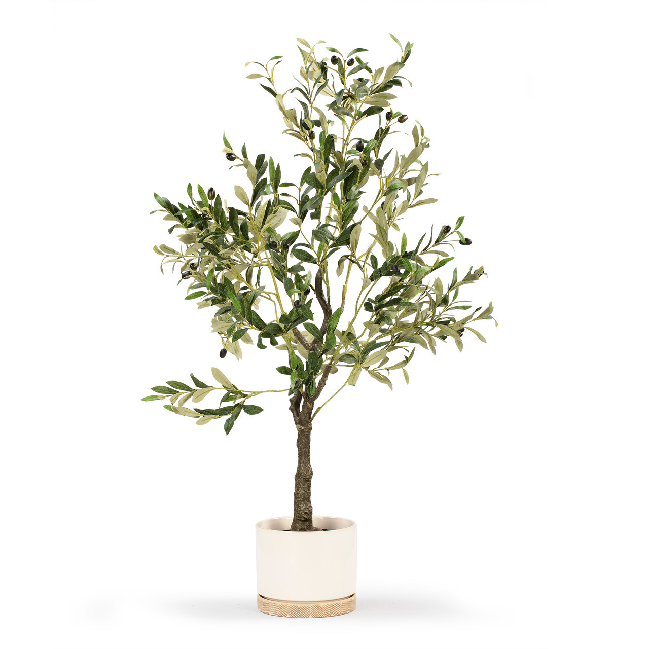 Faux Olive Tree with Fruits in Pot (New)